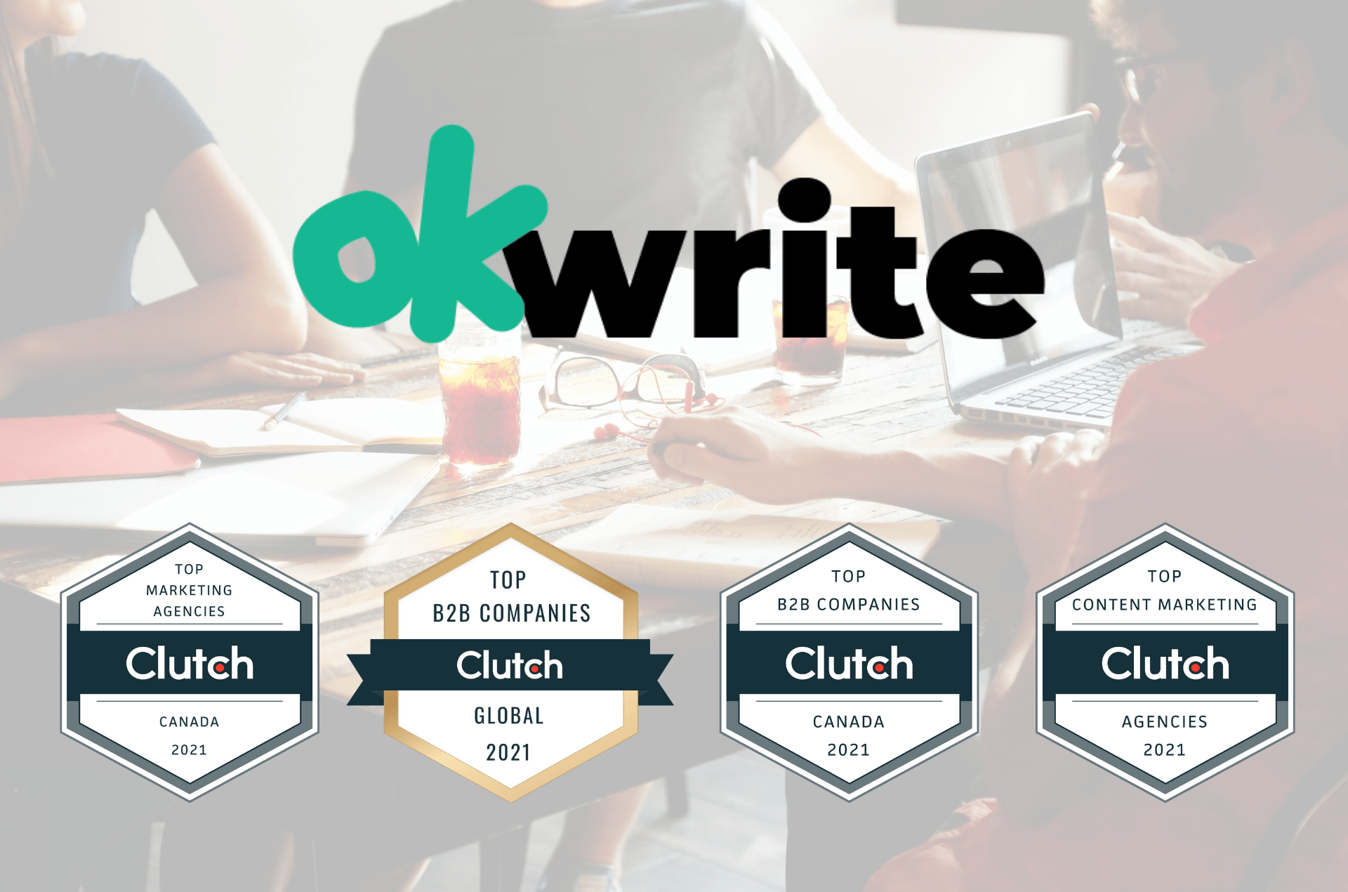 okwrite Ranked a TOP Content Marketing Agency in the WORLD (and #1 in Canada)
